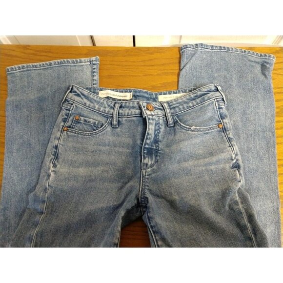 Pilcro & The Letterpress Womens Medium Wash High-Rise Flare Jeans Size 26 Cotton - Picture 9 of 11